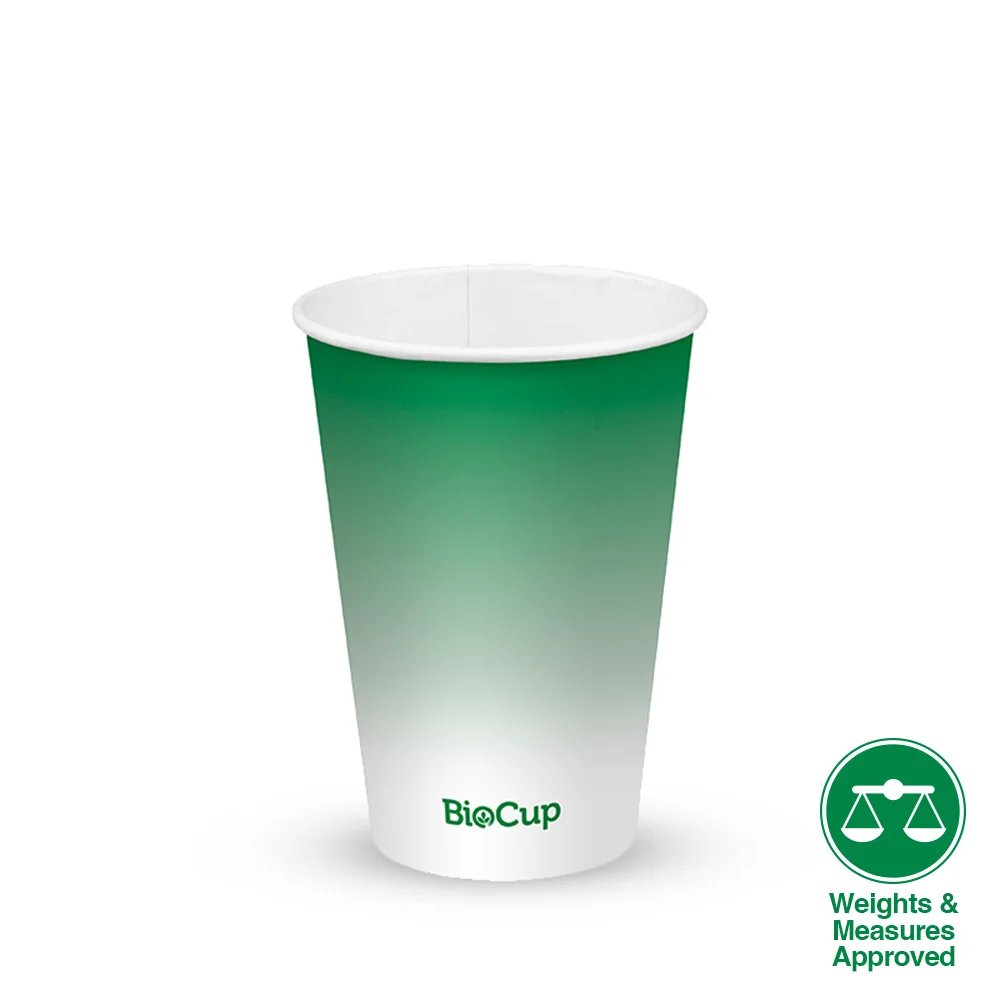 14oz/420mL (90mm) Green Cold Paper BioCup - 1000/ctn - TEM IMPORTS™