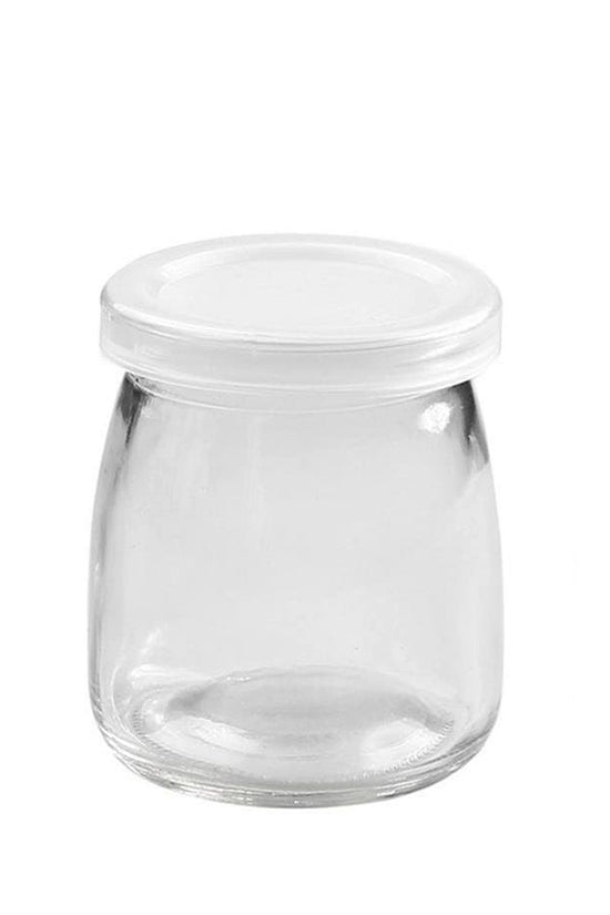 150mL Plain Pudding Glass Jar With Soft PE Lid