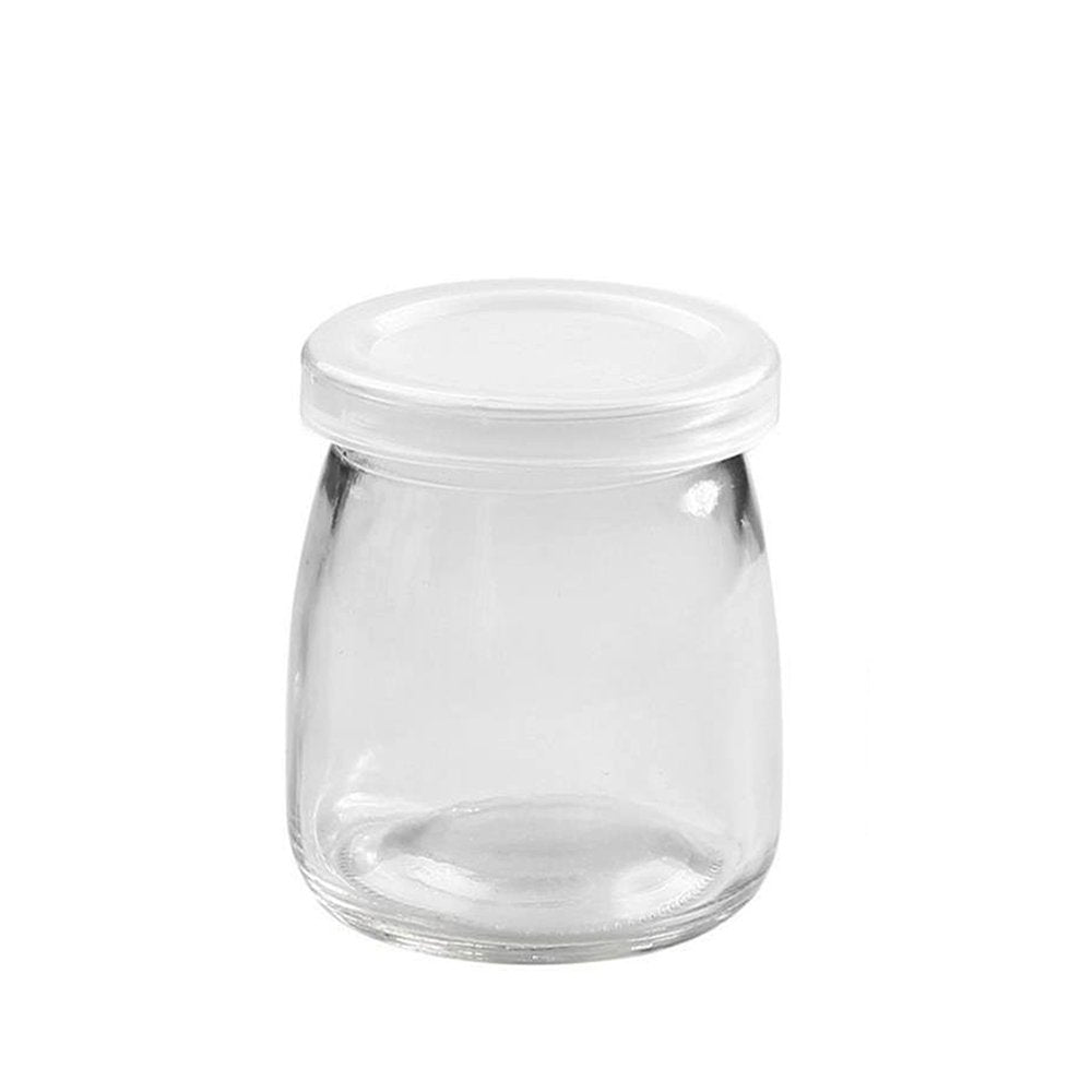 150mL Plain Pudding Glass Jar With Soft PE Lid