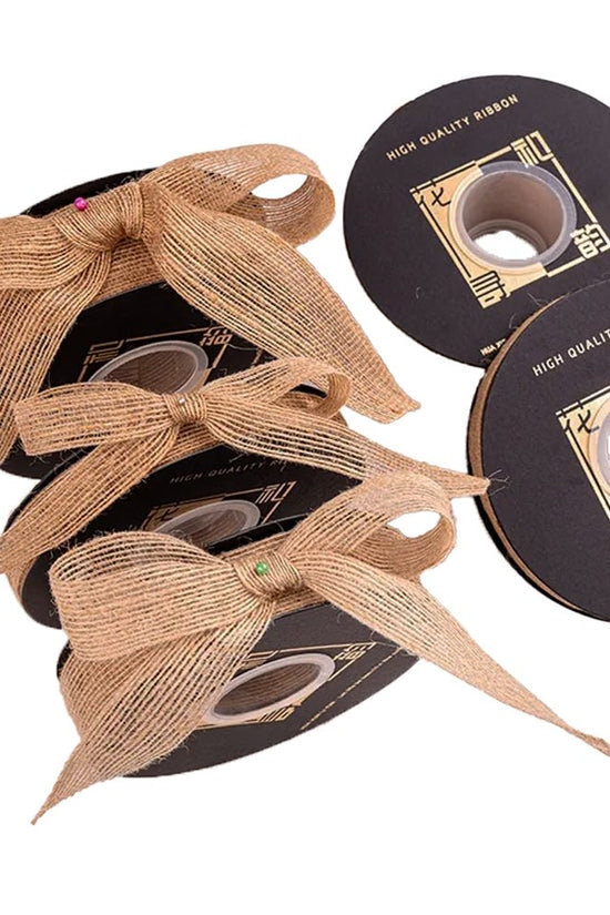 15mm Band Jute Hessian Burlap Ribbon - 20m - TEM IMPORTS™
