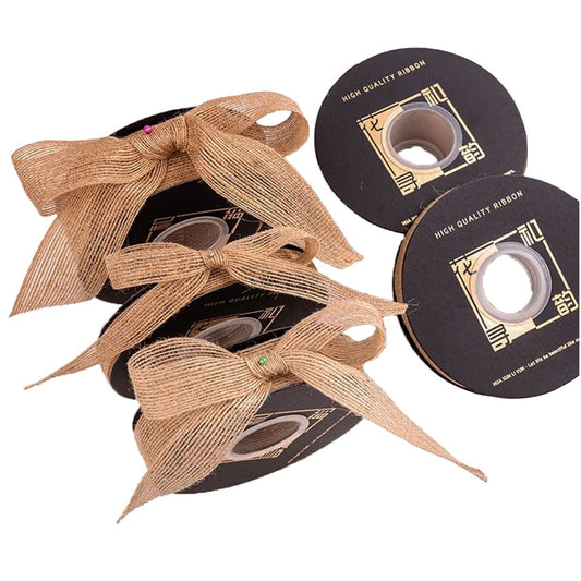 15mm Band Jute Hessian Burlap Ribbon - 50m - TEM IMPORTS™