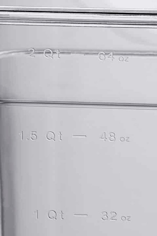 1/6 Size Clear Polycarbonate Food Pan - 1.0L - TEM IMPORTS™
