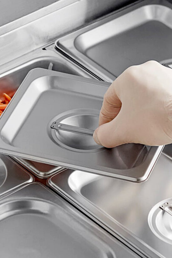 1/6 Size Stainless Steel Lid To Suit Gastronorm Food Pans - TEM IMPORTS™