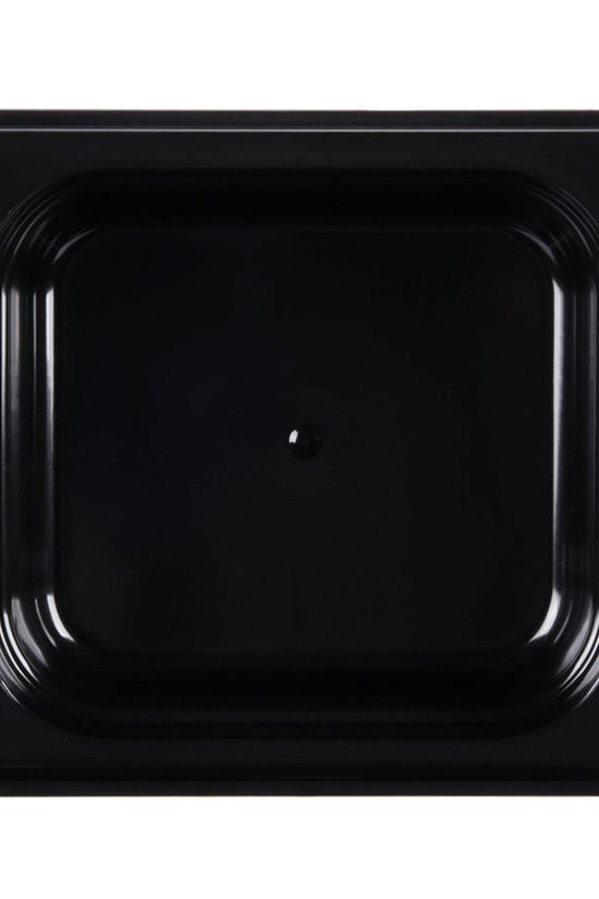 1/6 Size Steam Pan Polycarbonate Black - 1.5L - TEM IMPORTS™