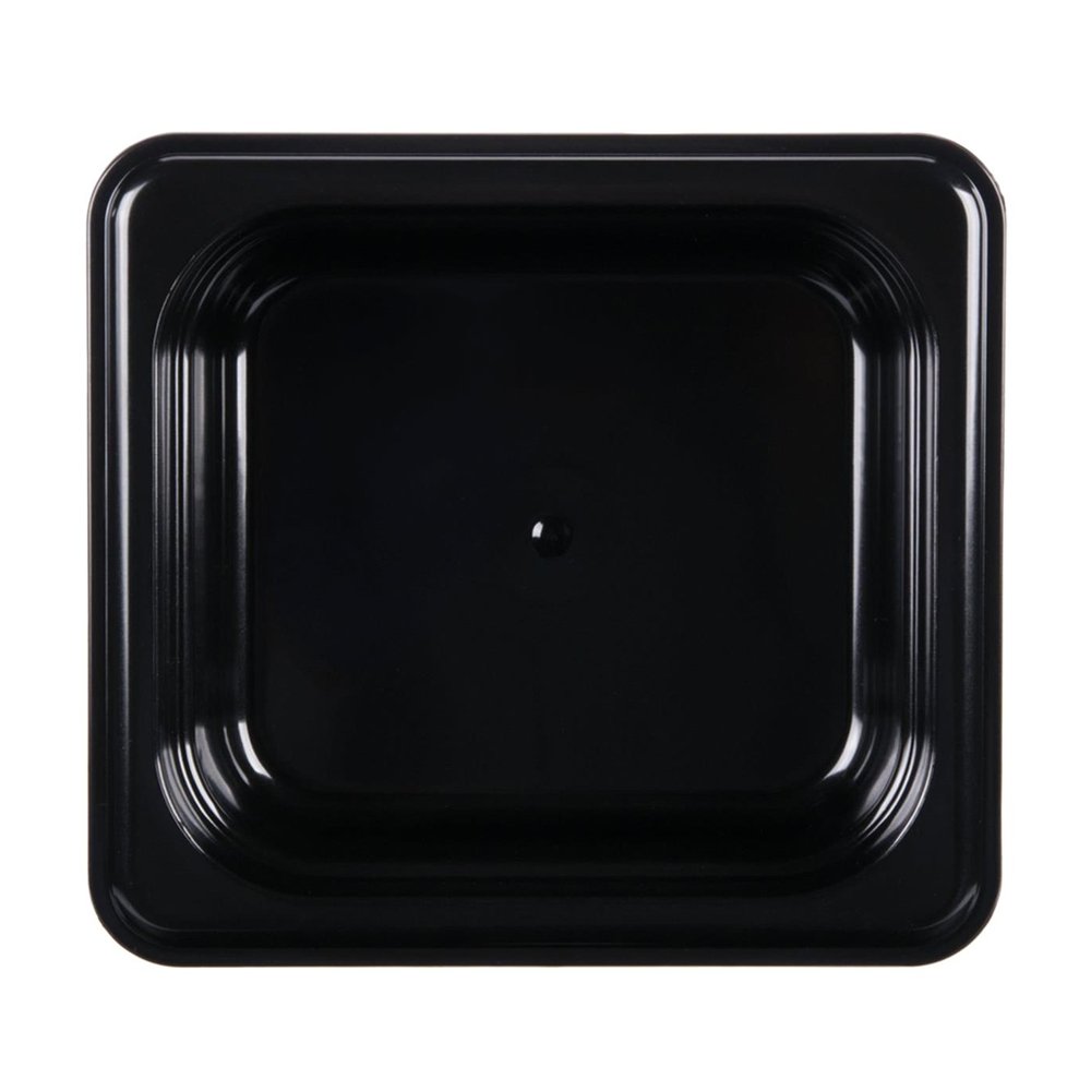 1/6 Size Steam Pan Polycarbonate Black - 1.5L - TEM IMPORTS™