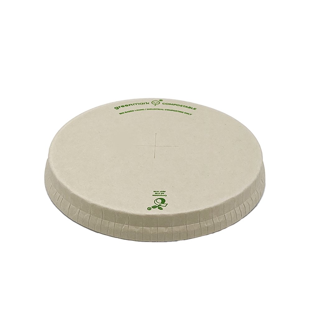 Bamboo Paper Flat Lid BioPBS Coated