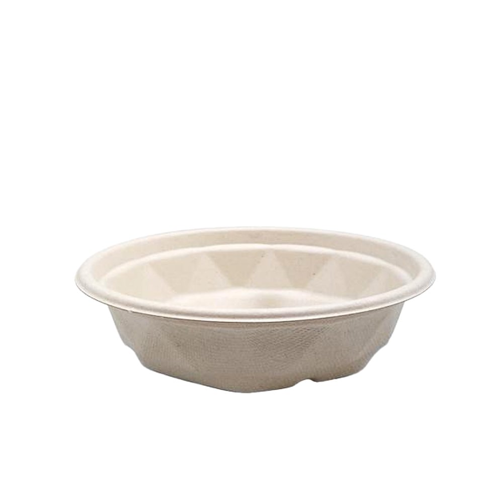 16oz/500mL Natural Sugarcane Takeaway Bowl - TEM IMPORTS™