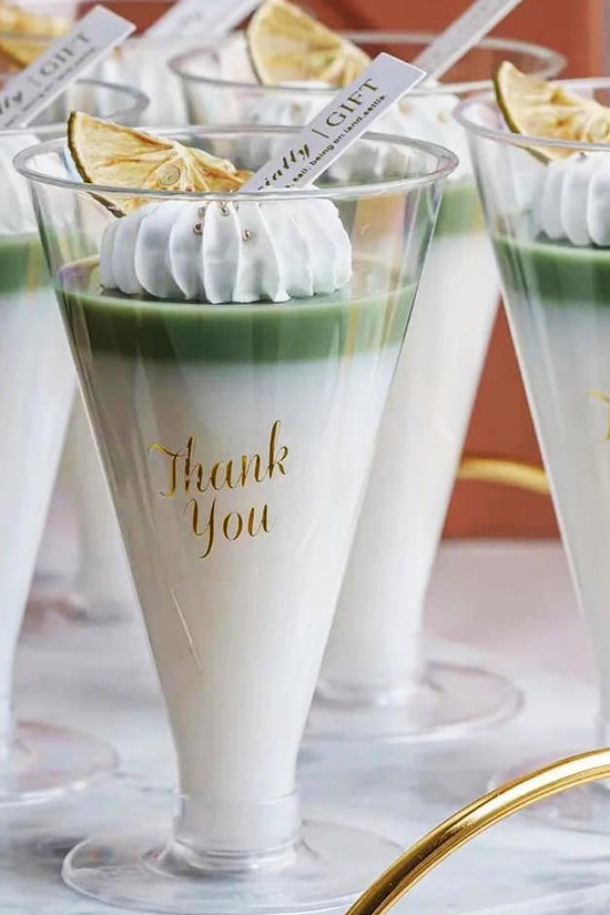 180mL Clear Pedestal Round Shape Container with Lid - TEM IMPORTS™