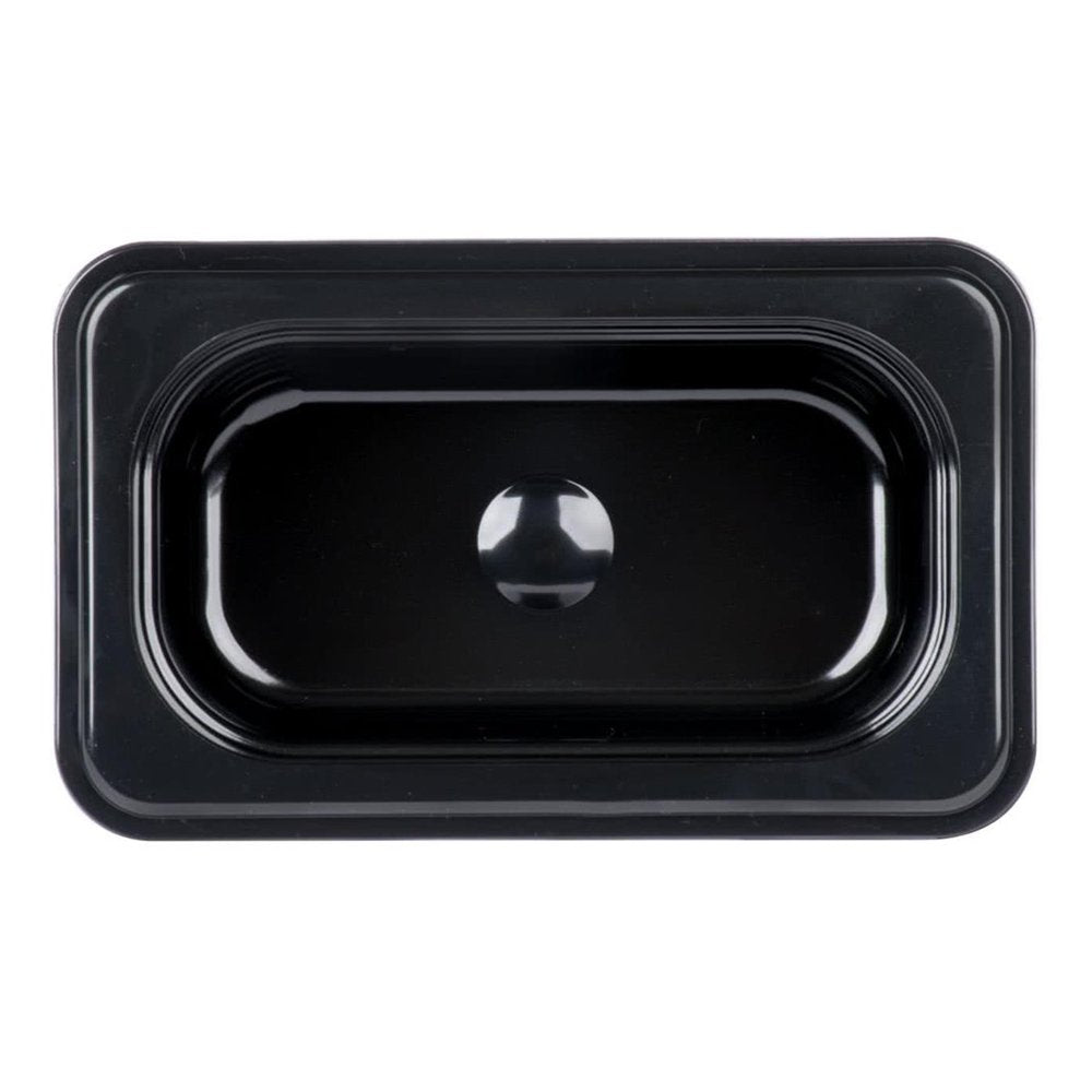 1/9 Size Steam Pan Polycarbonate Black - 0.5L - TEM IMPORTS™