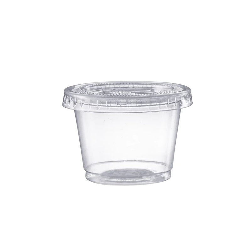 30mL Round Sauce Container With Lid - Pk100 - TEM IMPORTS™