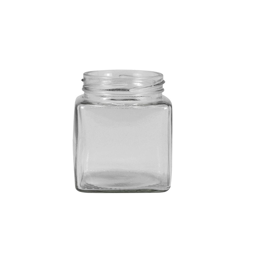 200mL Square Glass Jar With Metal Twist Lid - TEM IMPORTS™