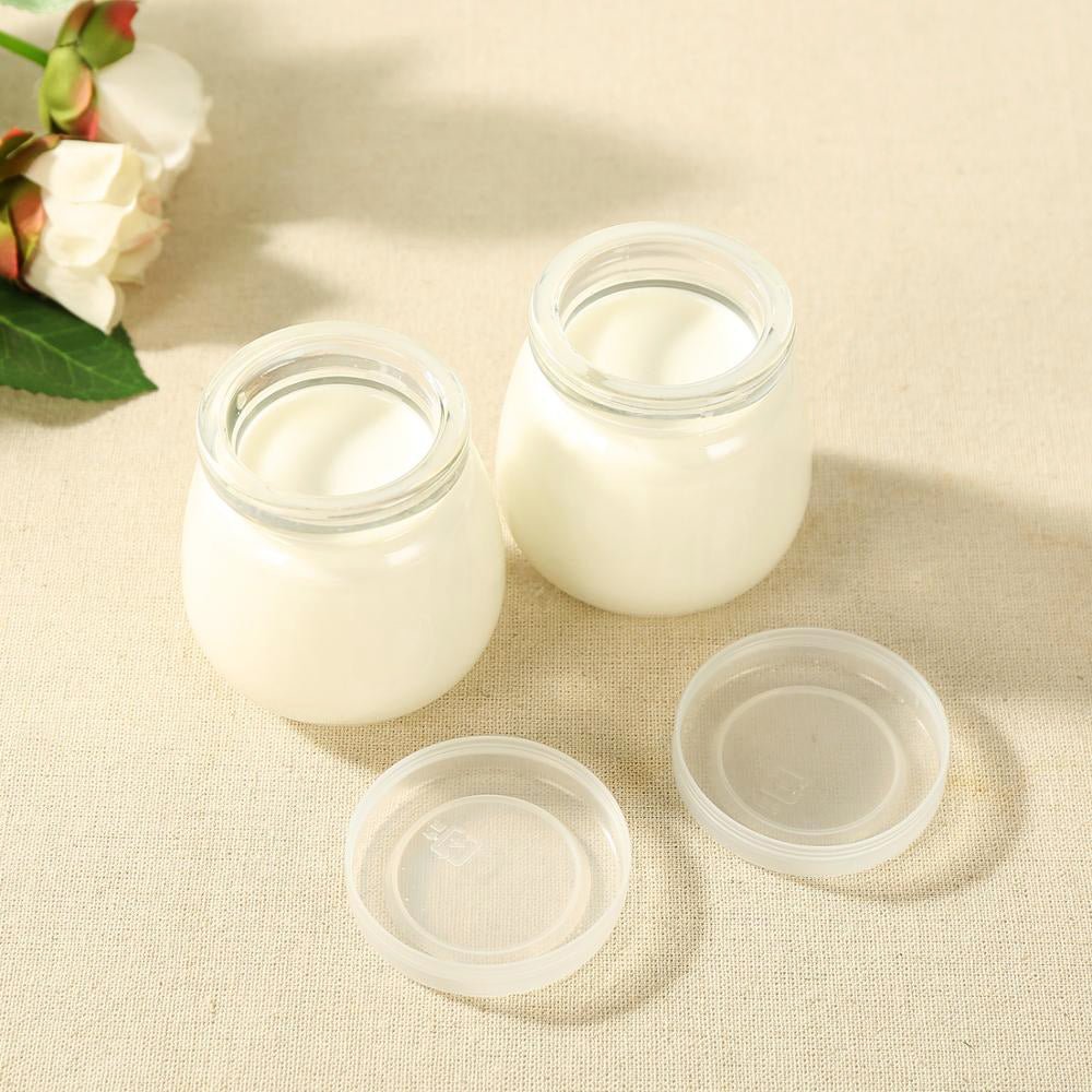 200mL Yogurt Glass Jar With Soft PE Lid - TEM IMPORTS™