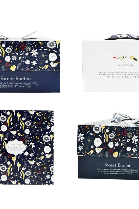 20x20x15 Patisserie Square Cake Box-Sweet Garden - TEM IMPORTS™