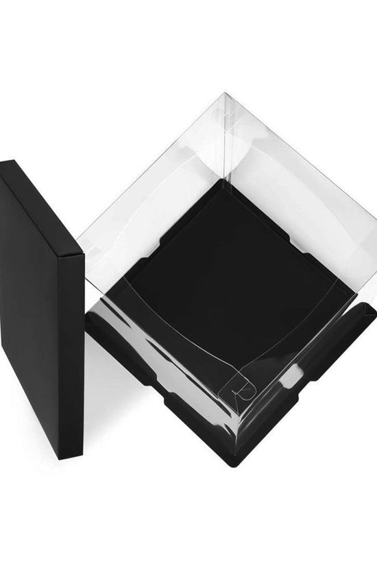 20x20x31 Clear Square Cake Box With Paper Lid - TEM IMPORTS™
