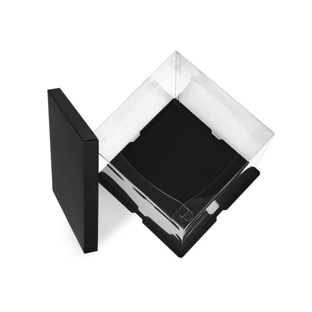 20x20x31 Clear Square Cake Box With Paper Lid - TEM IMPORTS™