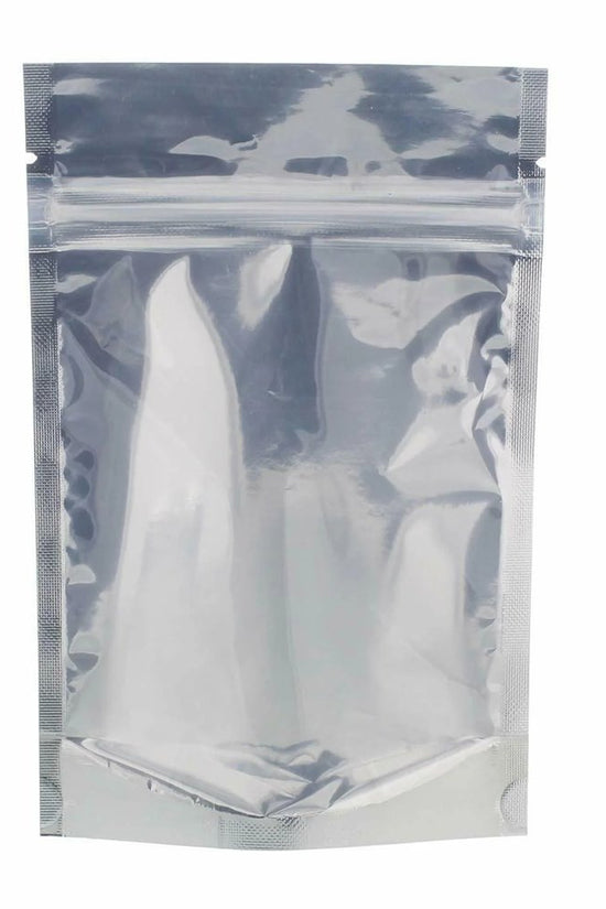 20x30 Reusable Foil Silver Ziplock Bag Full Window - Pack of 50 - TEM IMPORTS™