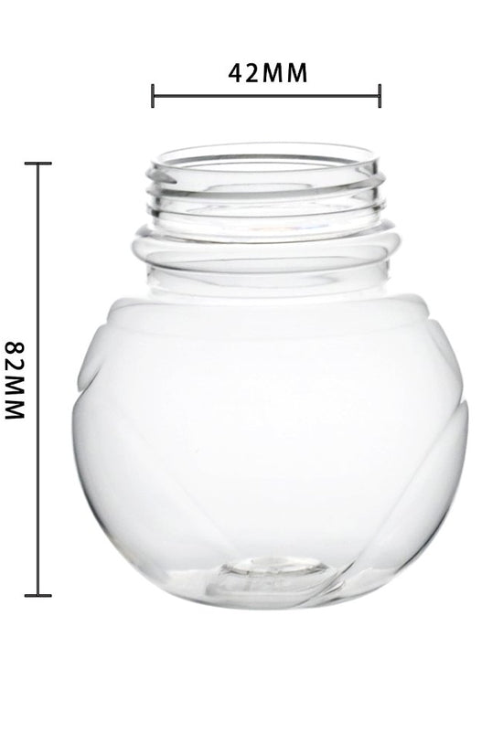 210mL Clear Globe Shape Container With Screw Lid - TEM IMPORTS™