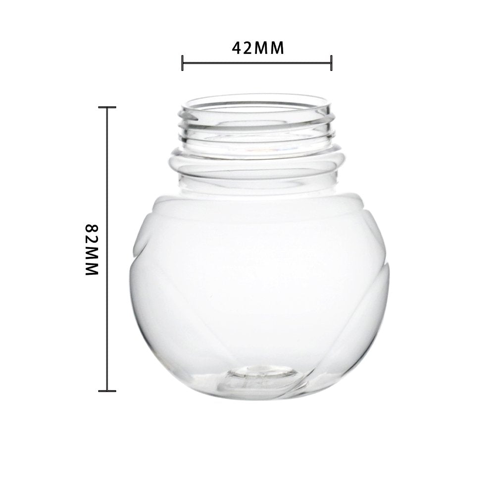 210mL Clear Globe Shape Container With Screw Lid - TEM IMPORTS™