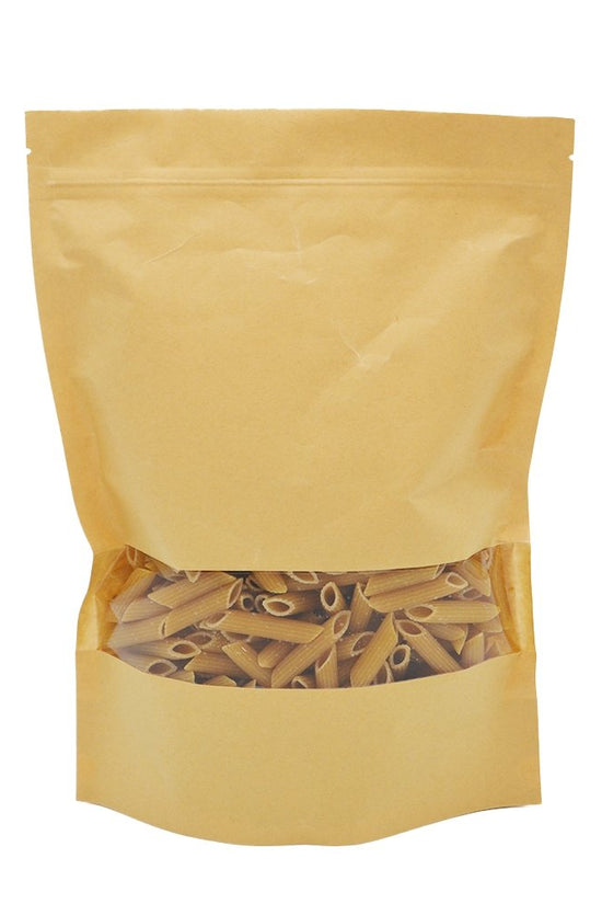 22x31 Reusable Kraft Ziplock Bag With Window-Pk50 - TEM IMPORTS™