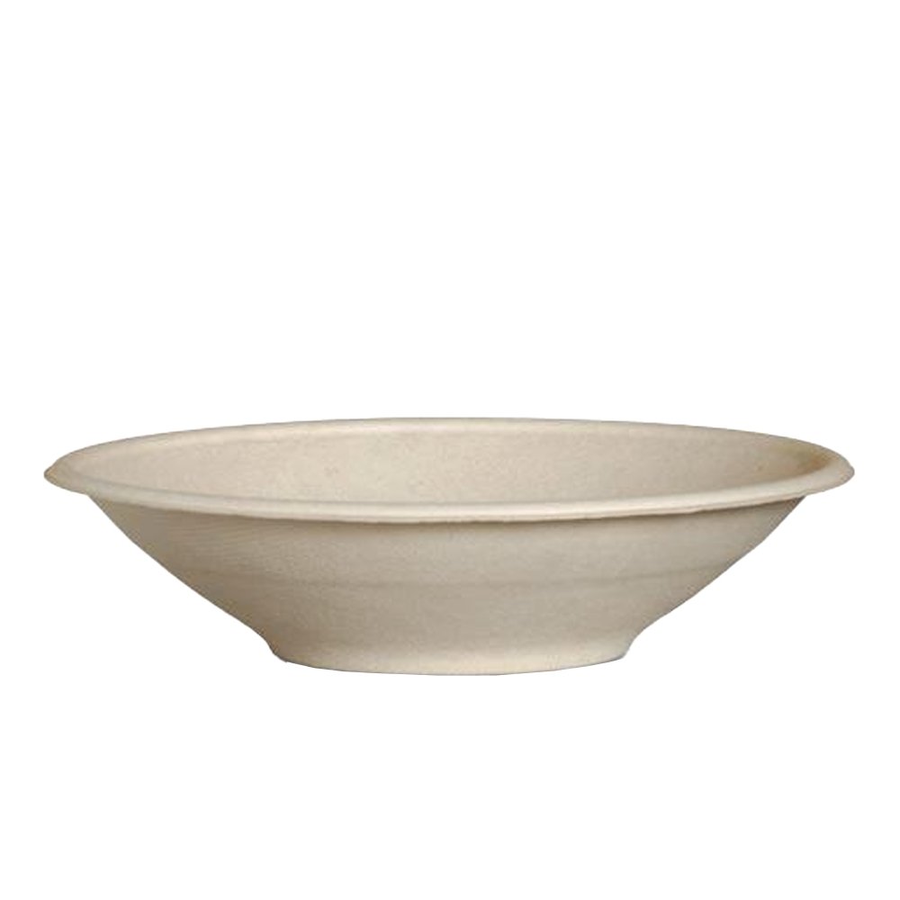 24oz/710mL Natural Sugarcane Takeaway Round Bowl - TEM IMPORTS™