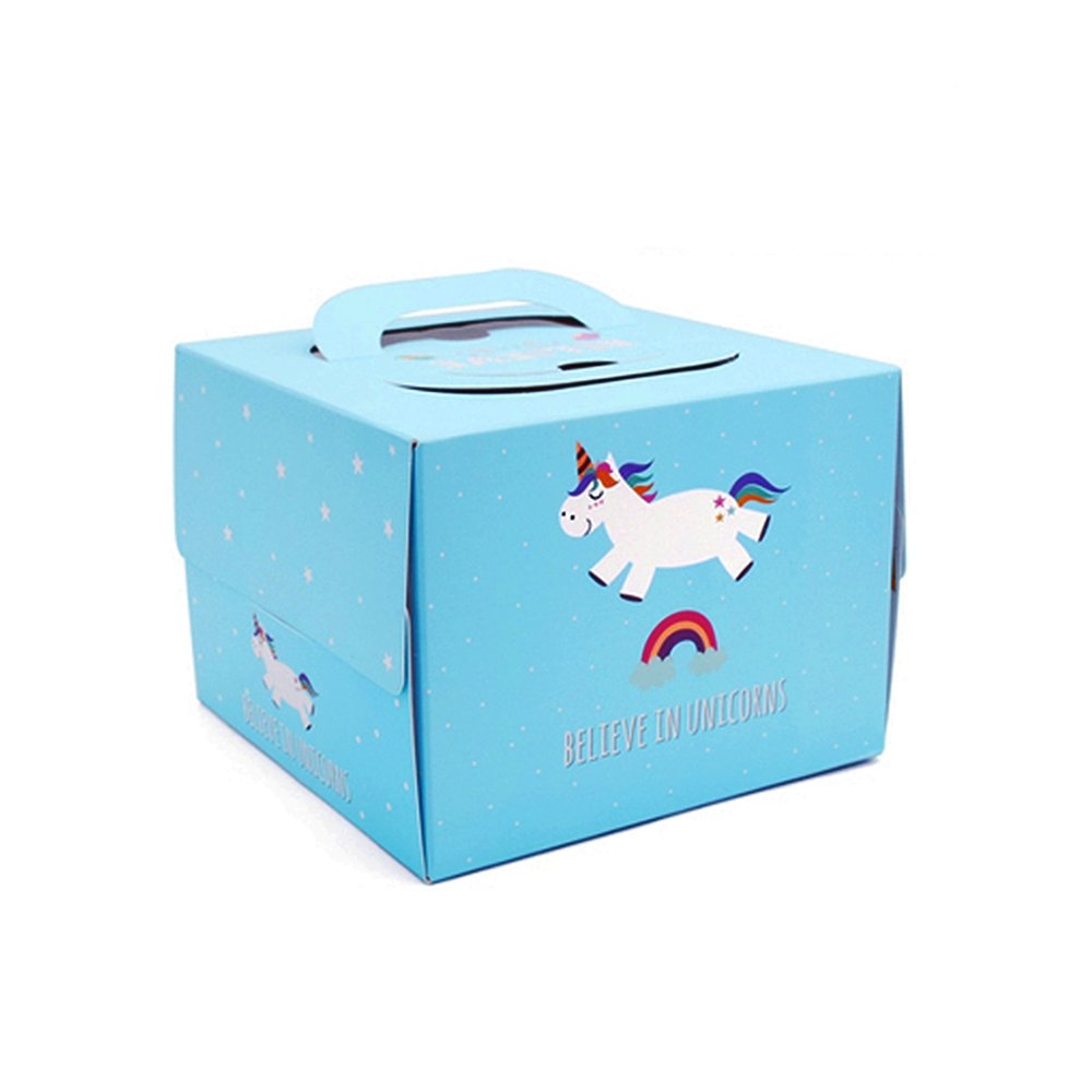 25x25x15 Patisserie Square Cake Box - Unicorn - TEM IMPORTS™