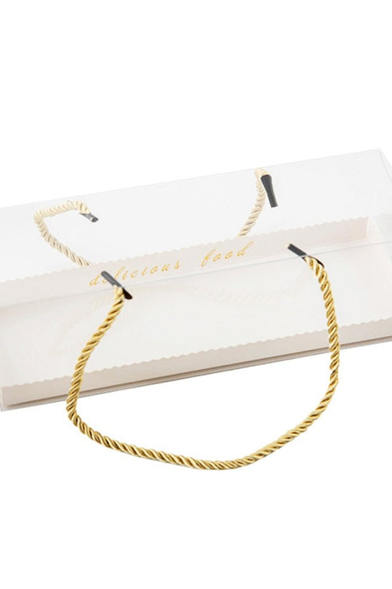 275mm Long Rectangular Transparent Box With Silk Handle - TEM IMPORTS™