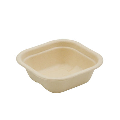 280mL Natural Sugarcane Square Takeaway Container (Carton of 400)
