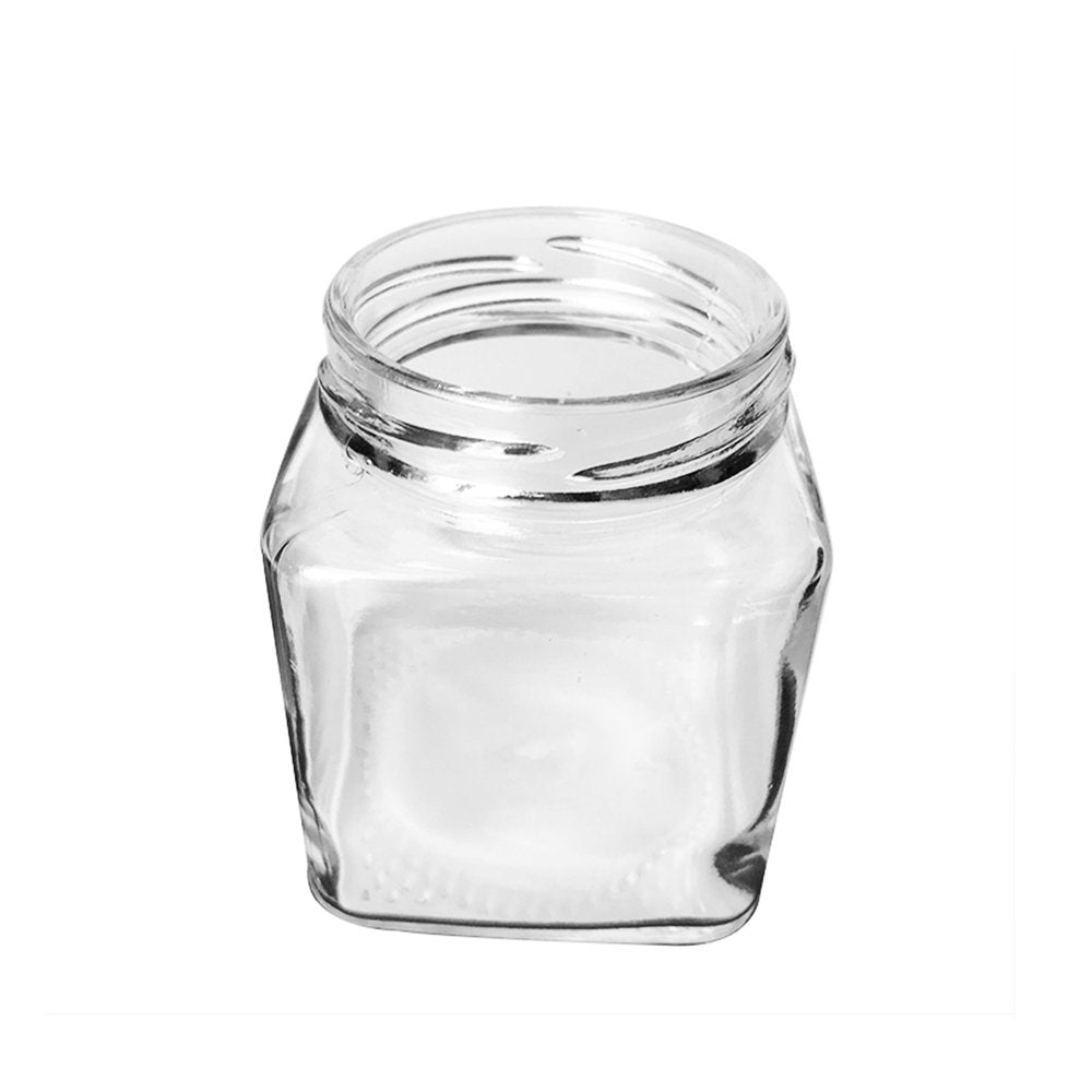 280mL Square Glass Jar With Metal Twist Lid - TEM IMPORTS™