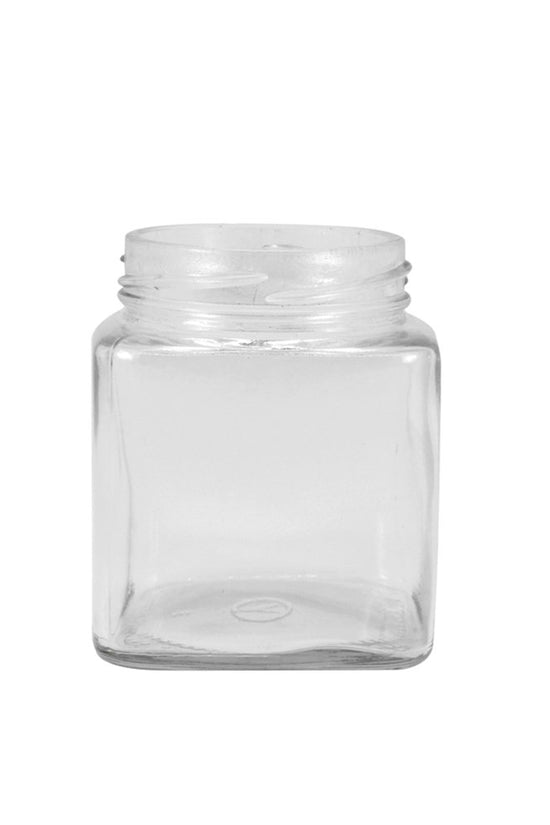 280mL Square Glass Jar With Metal Twist Lid - TEM IMPORTS™