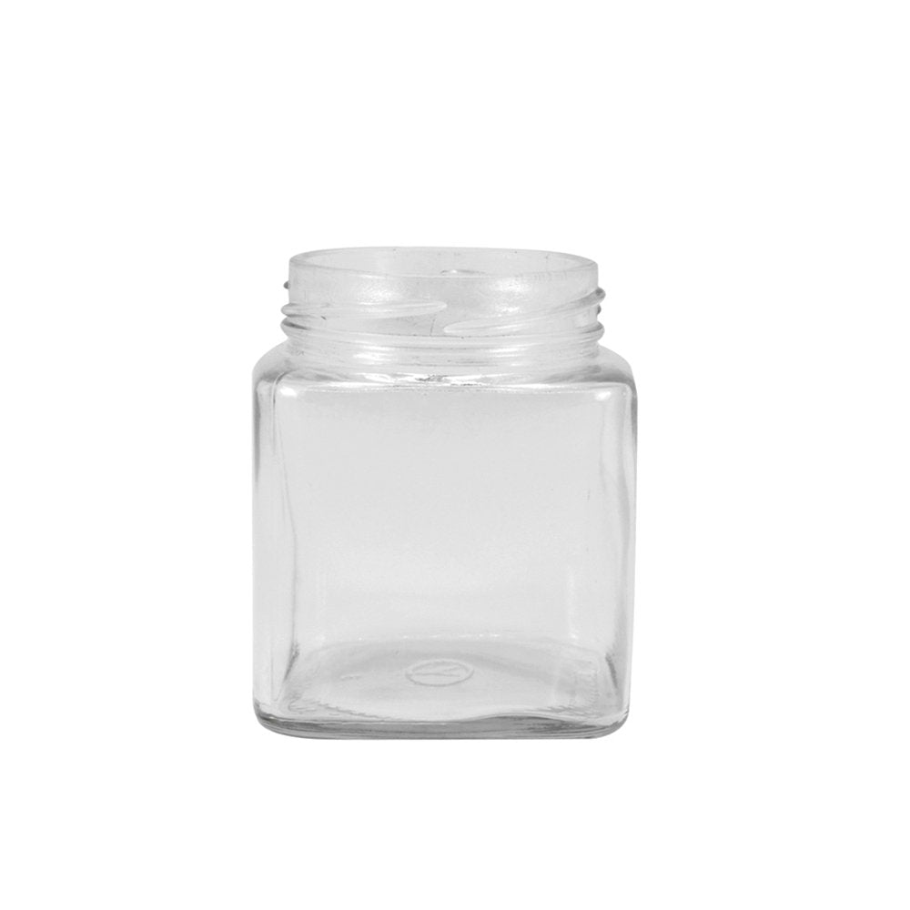 280mL Square Glass Jar With Metal Twist Lid - TEM IMPORTS™