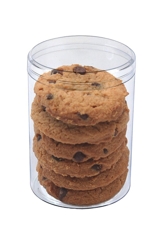 310mL Clear Round Cylinder Container With Hard Lid - TEM IMPORTS™
