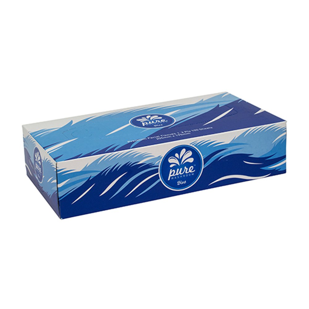 2PLY Pure Premium 100 Sheets Facial Tissues - TEM IMPORTS™