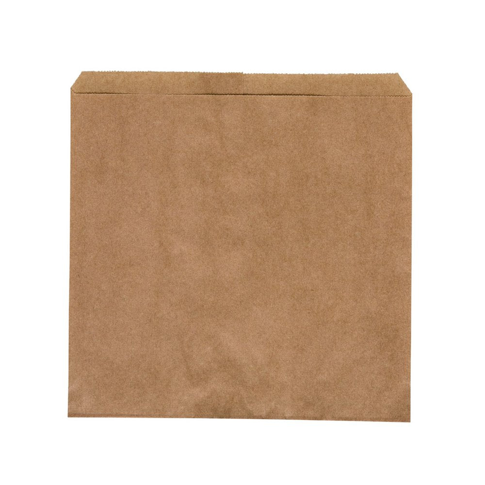 Flat Paper Bag Brown Size #2 Square- 500/PK