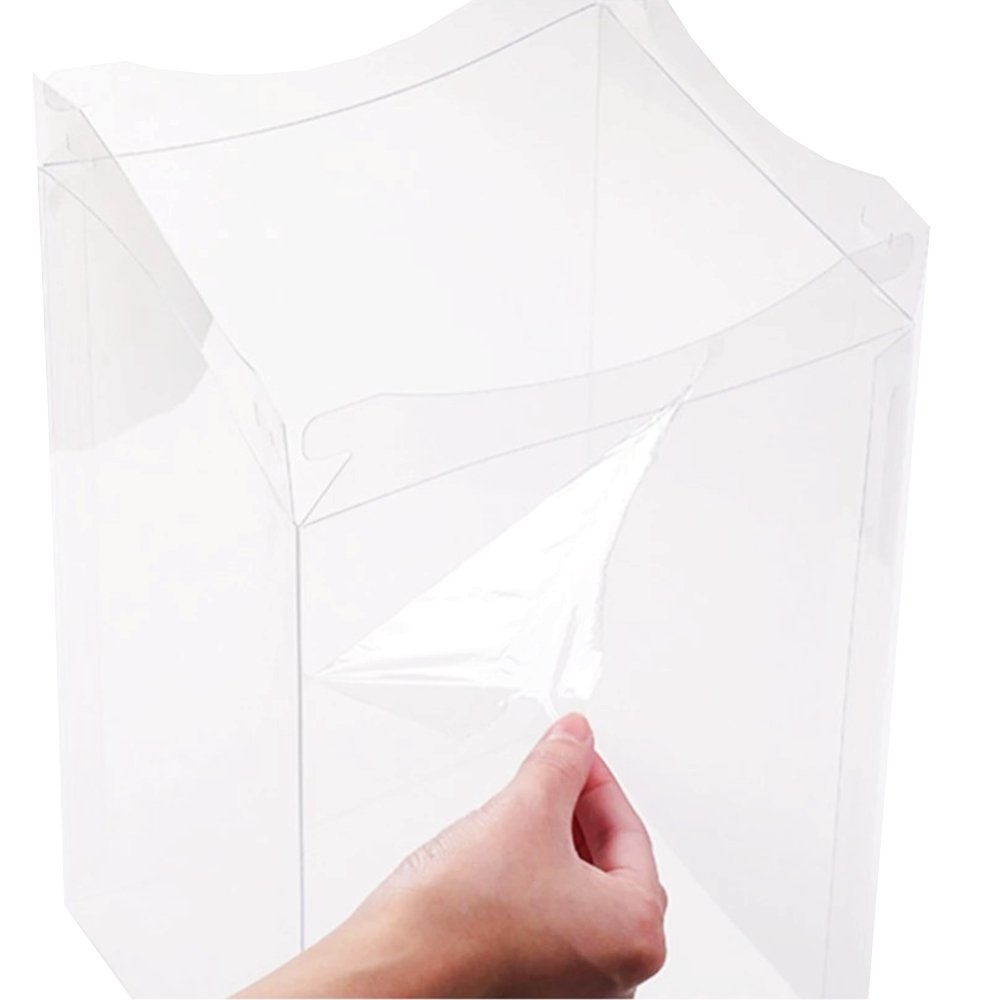 31x31x34 Clear Square Cake Box-Green Teal - TEM IMPORTS™