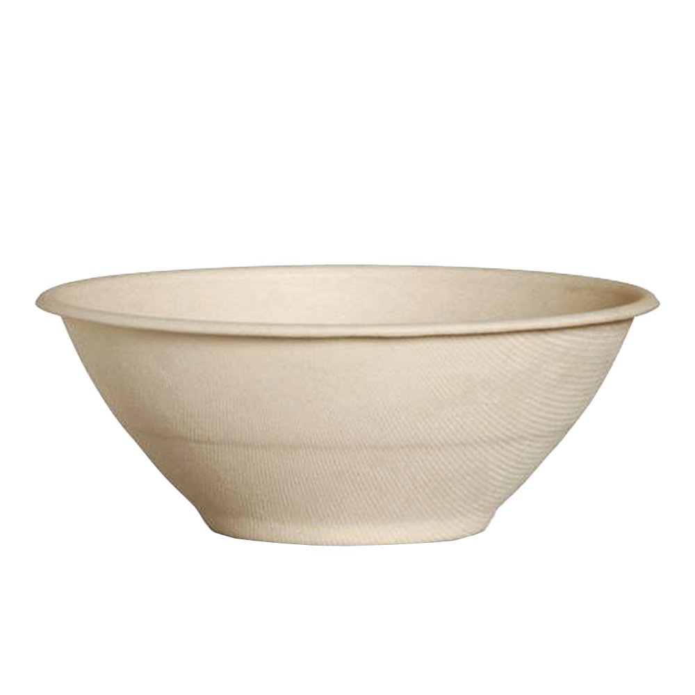 32oz/950mL Natural Sugarcane Takeaway Round Bowl - TEM IMPORTS™