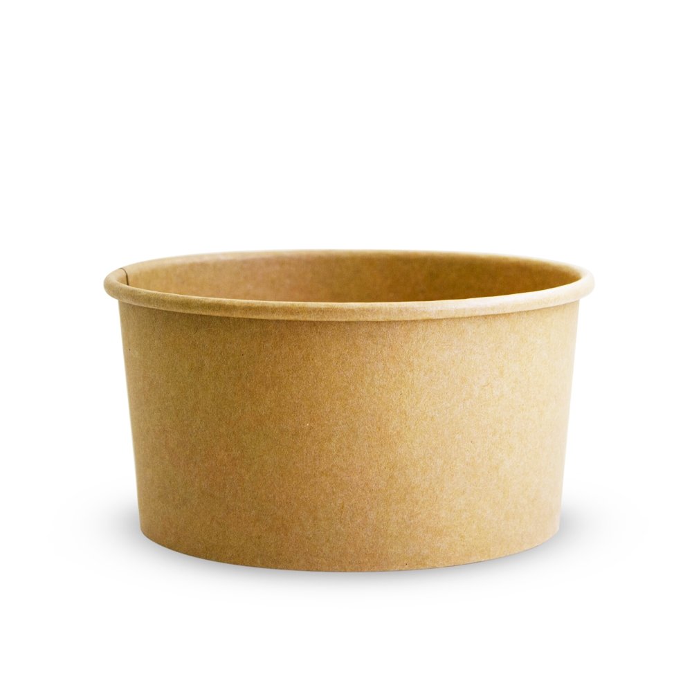 32oz/950mL PE Coated Kraft Paper Salad Bowl - TEM IMPORTS™