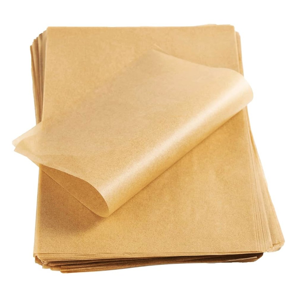 330x102mm Natural Premium Greaseproof Paper 1/8 cut - 3200/PK