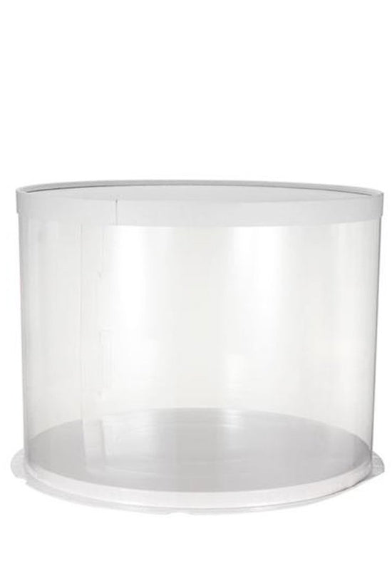 34x26 Round Transparent Box With Paper Lid - TEM IMPORTS™