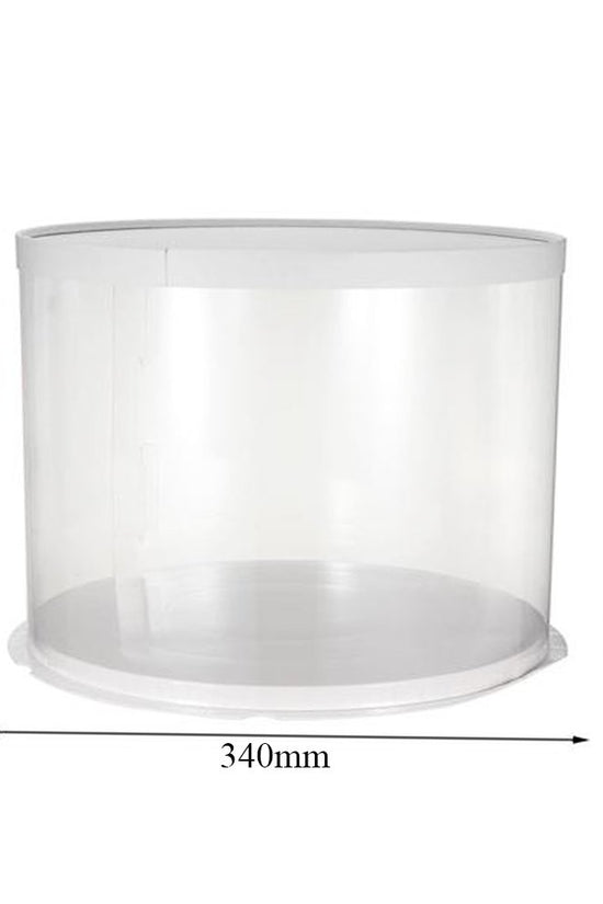 34x26 Round Transparent Box With Paper Lid - TEM IMPORTS™