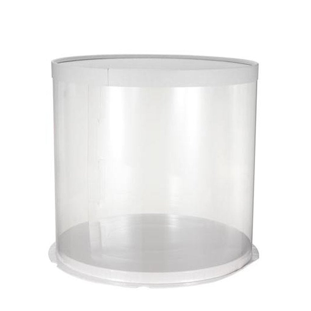 34x37 Round Transparent Box With Paper Lid - TEM IMPORTS™