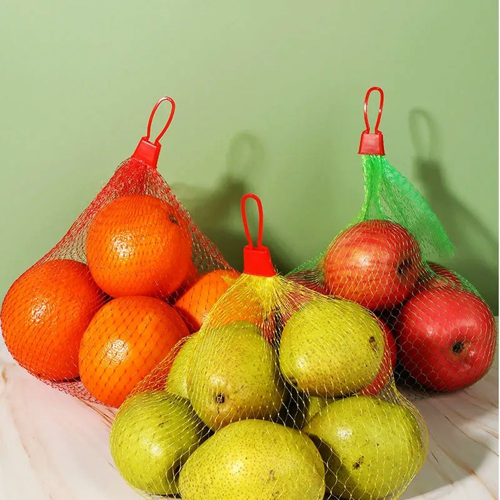 38cm Fruit/Vegie Compostable Net - Red - TEM IMPORTS™