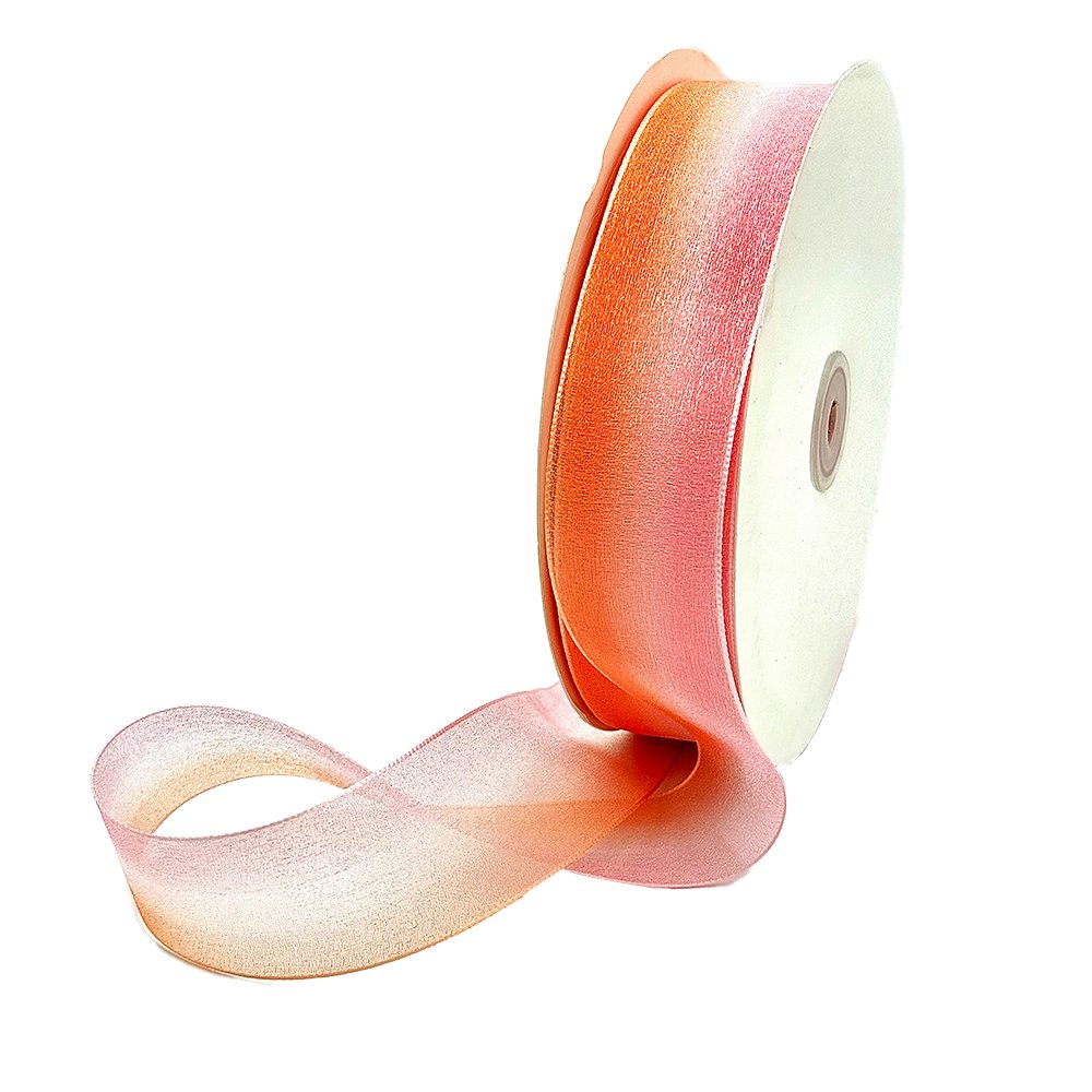 38mm Organza Gradient Pink - Woven Edge - TEM IMPORTS™