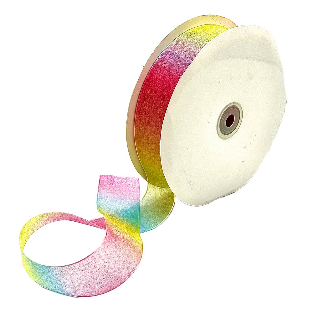 38mm Organza Gradient Rainbow - Woven Edge - TEM IMPORTS™