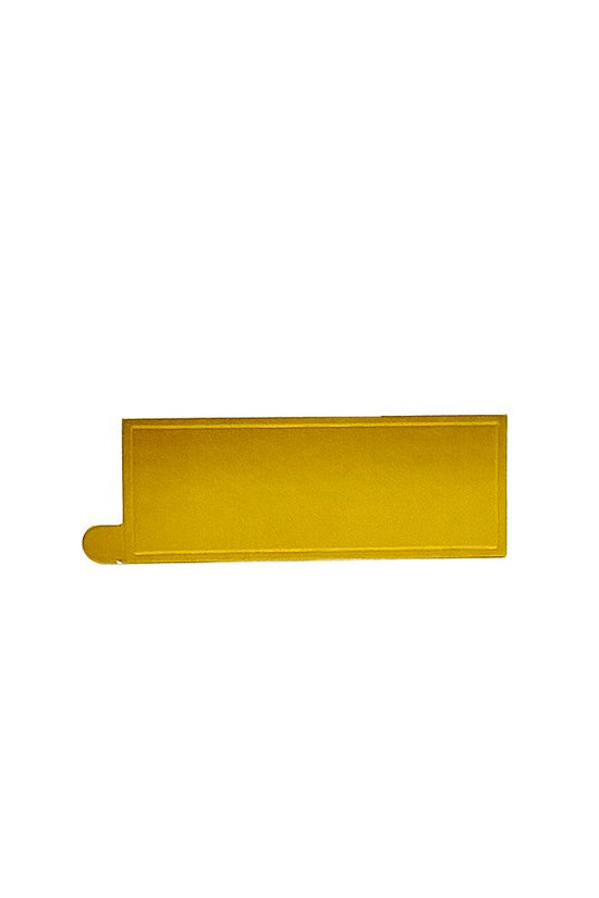 40x105mm Mini Paper Long Rectangular Cake Board Gold