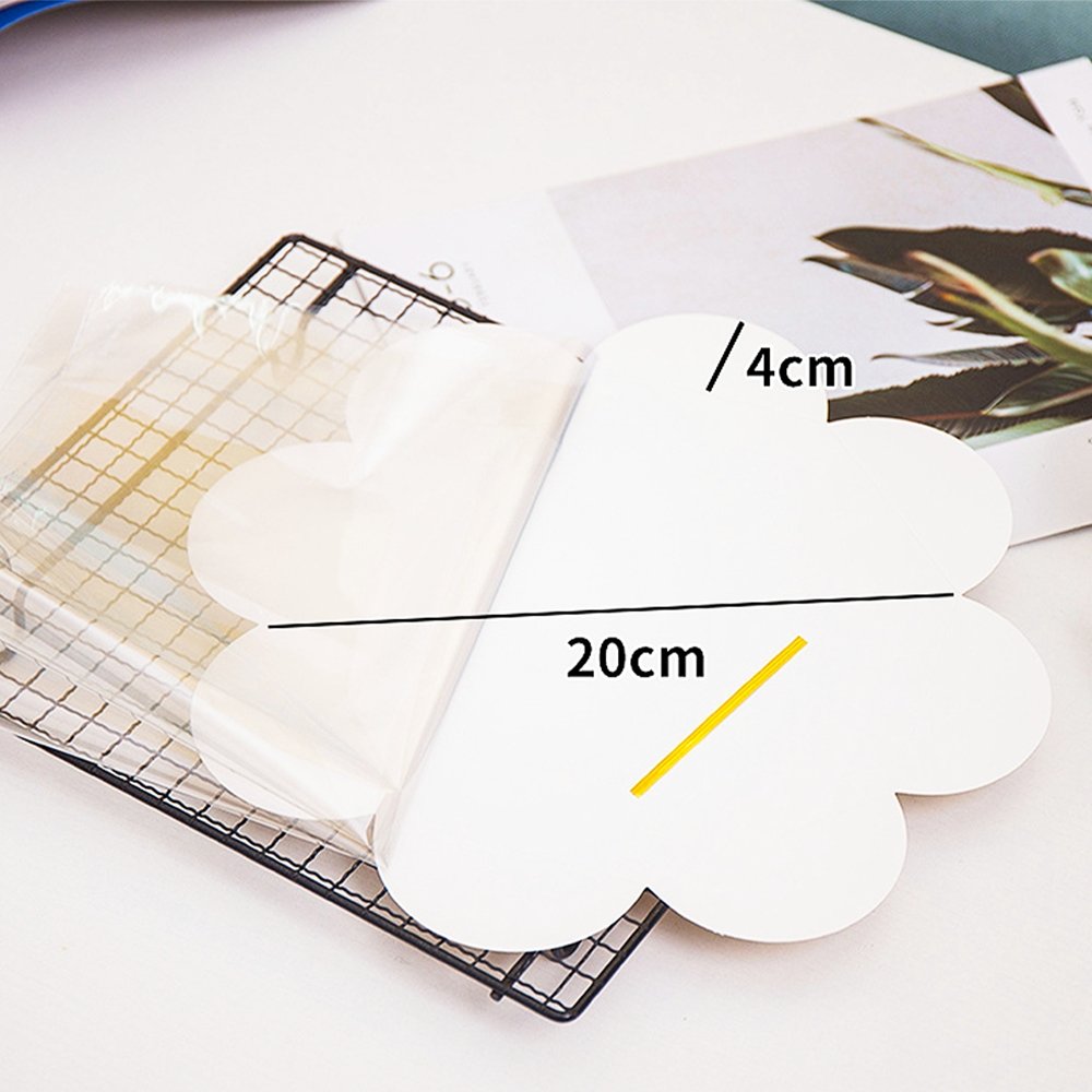 415mm Height Cellophane Wrap Set - White - TEM IMPORTS™