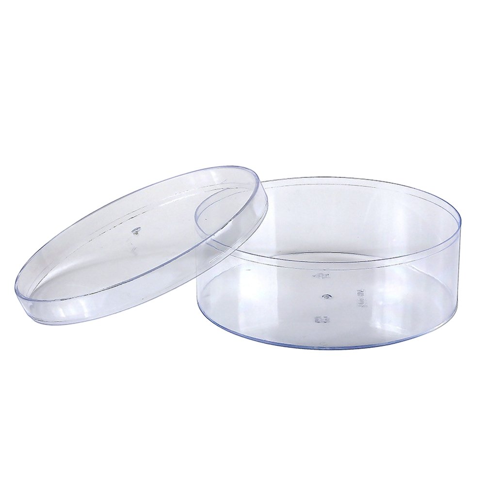 450mL Clear Round Container With Hard Lid - TEM IMPORTS™