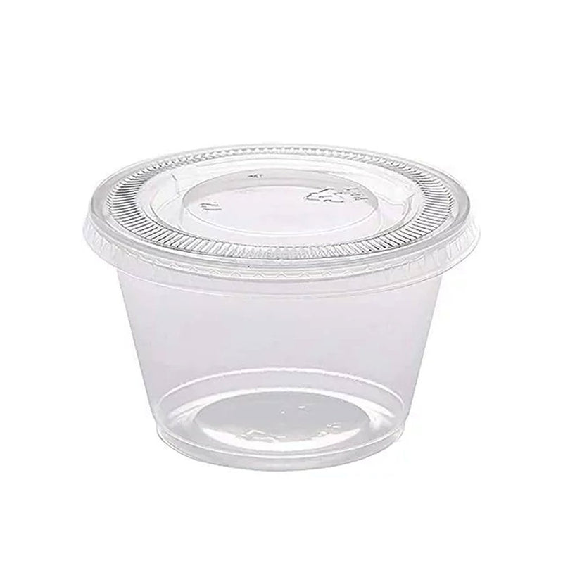 30mL Round Sauce Container With Lid - Pk100 - TEM IMPORTS™