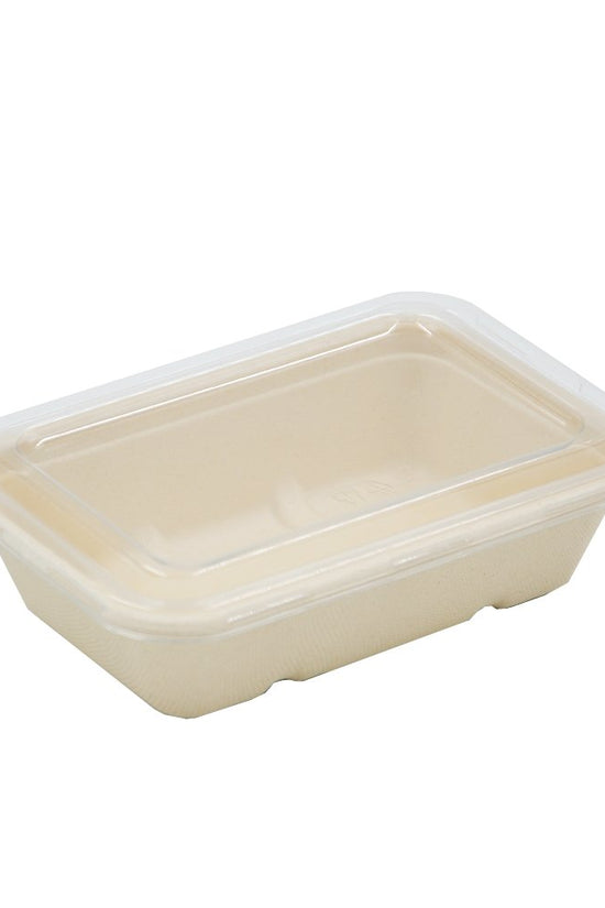 Sugarcane Rectangular Container with clear lid