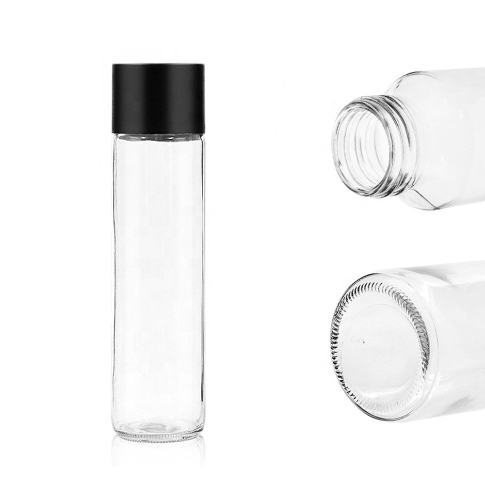 500mL Round Glass Bottles With Black Cap - TEM IMPORTS™