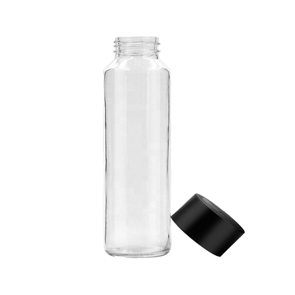 500mL Round Glass Bottles With Black Cap - TEM IMPORTS™